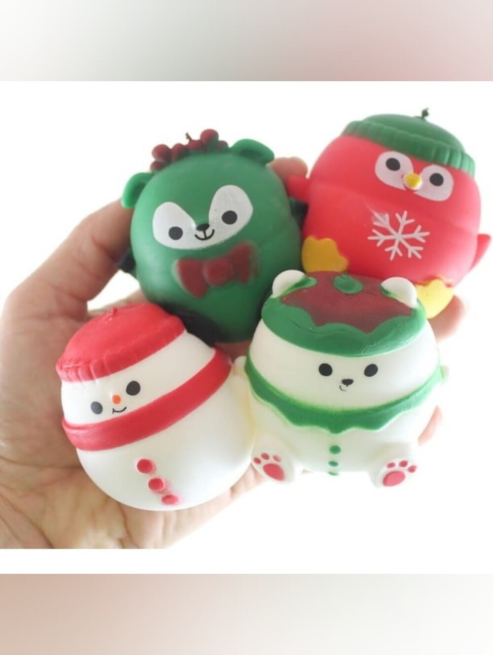 🎄 Christmas Edition – The Toy Network Holiday Squishies (4 Pack)